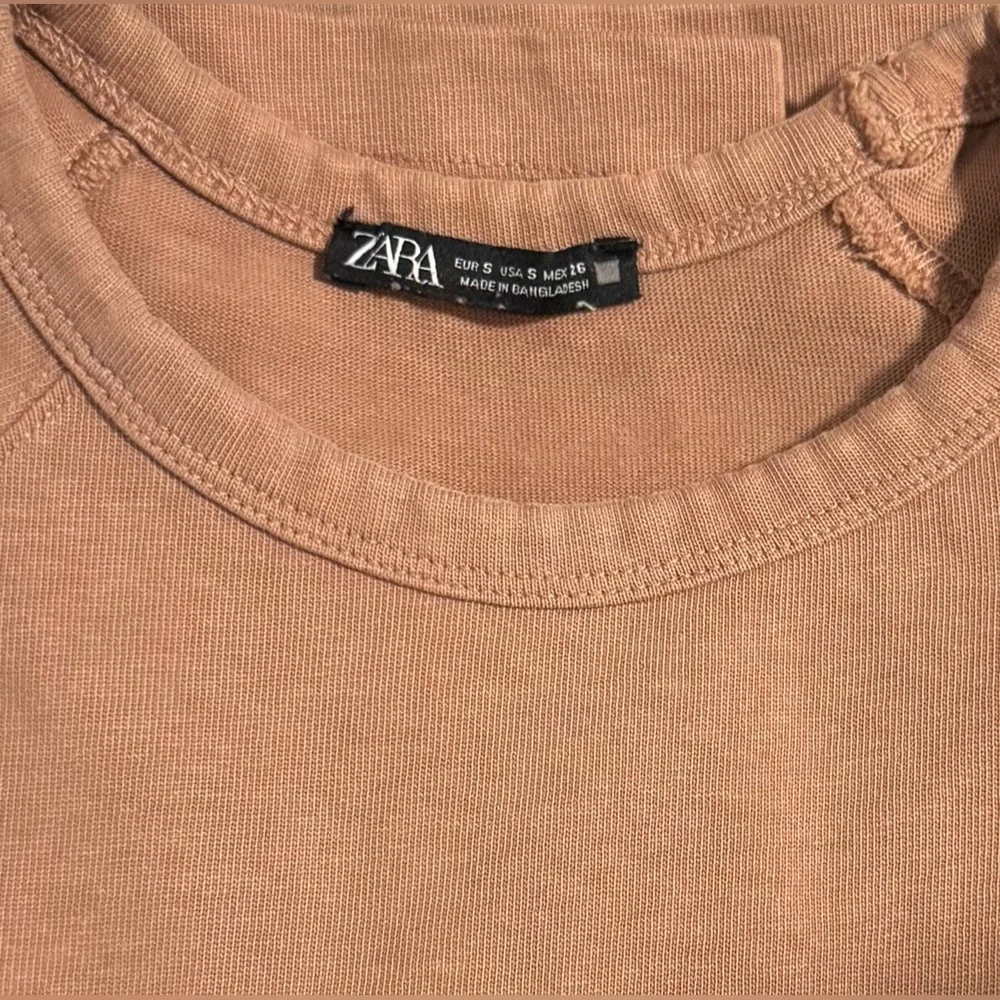Zara Women's Tan Long Sleeve Top - Picture 7 of 8